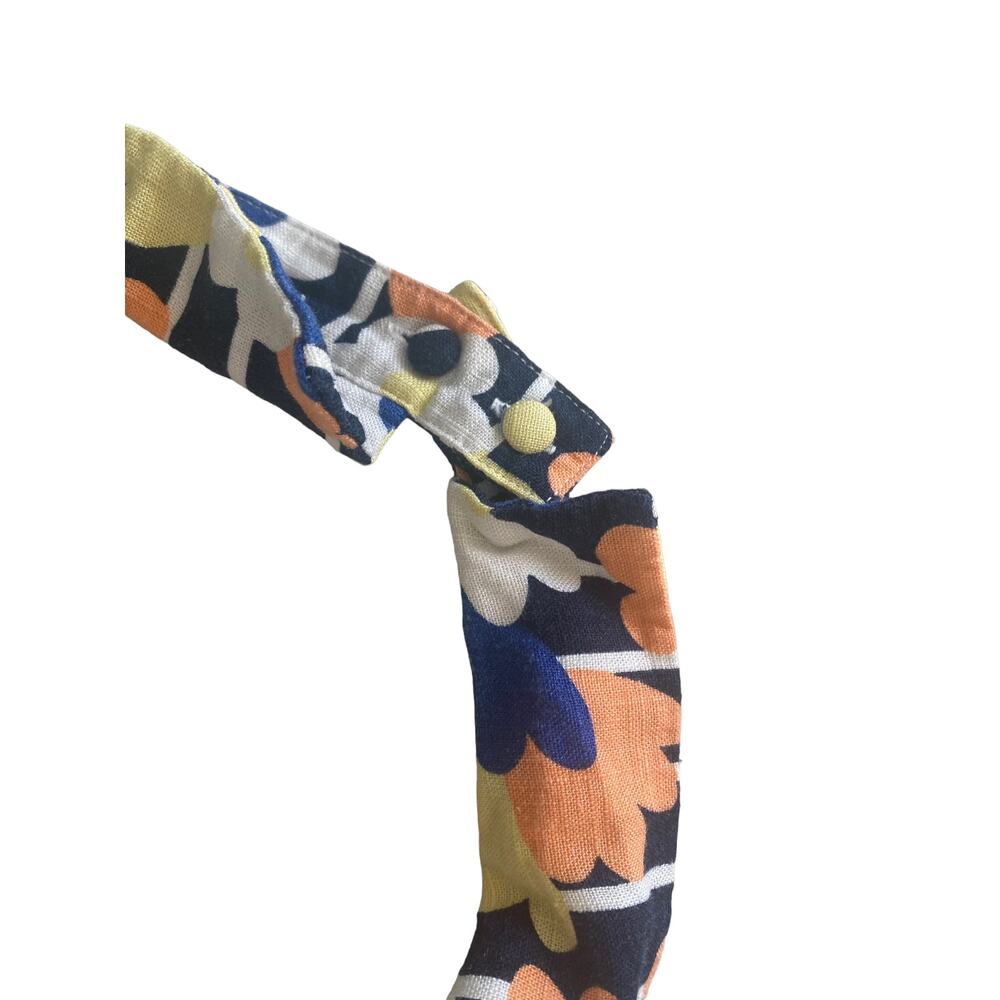 MODCLOTH LINEN BLEND FLORAL HALTER JUMPSUIT SIZE MEDIUM - Picture 5 of 14